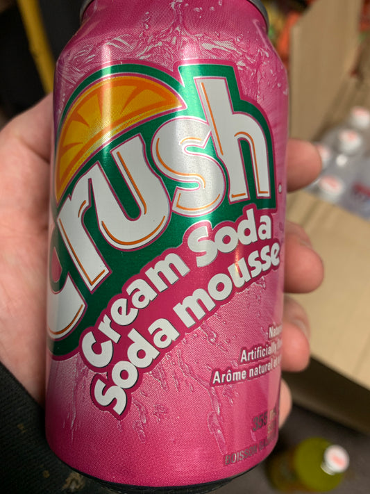 Crush Cream Soda Can